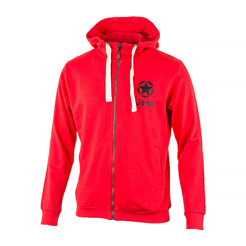 Толстовка чоловіча Jeep Hooded Sweatshirt Full Zip L Червоний (O102572-R699)