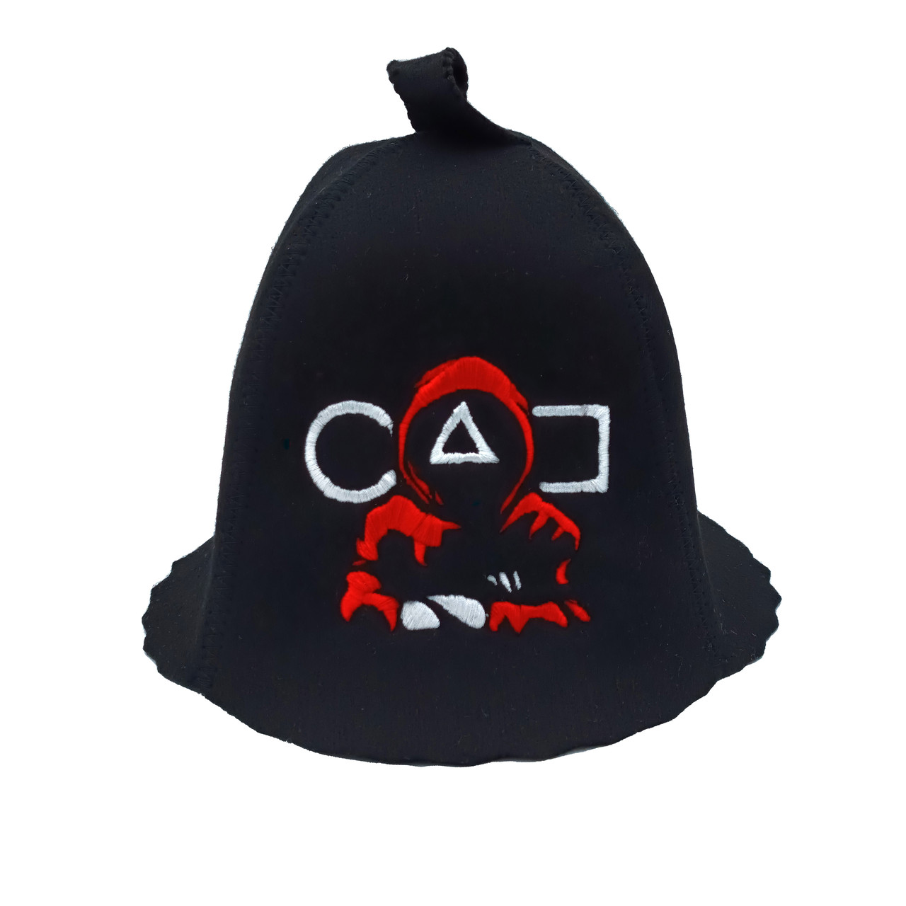 Лазнева шапка Luxyart Кальмар штучний фетр Оne size Чорний (LA-647)