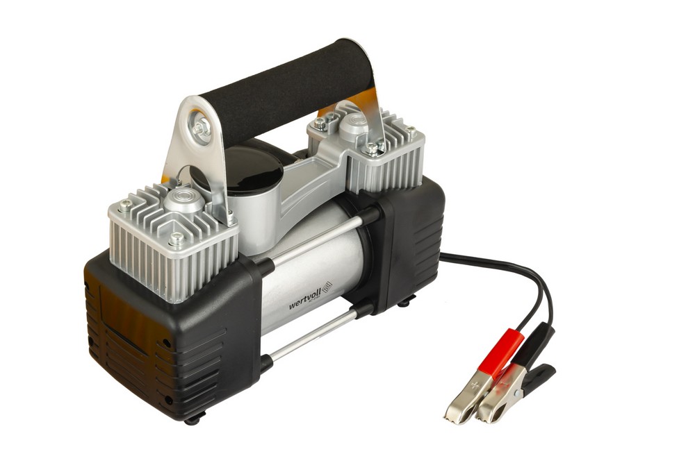 Компресор автомобільний двопоршневий Wertvoll GM 12 V 150 PSI 25 A 300 Вт 85 л/хв. сумка (AC-2185)
