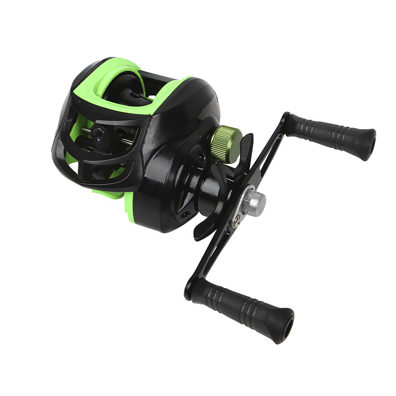 Котушка рибальська мультиплікаторна yumoshi AK 201 Black-Green Left 6294-85959