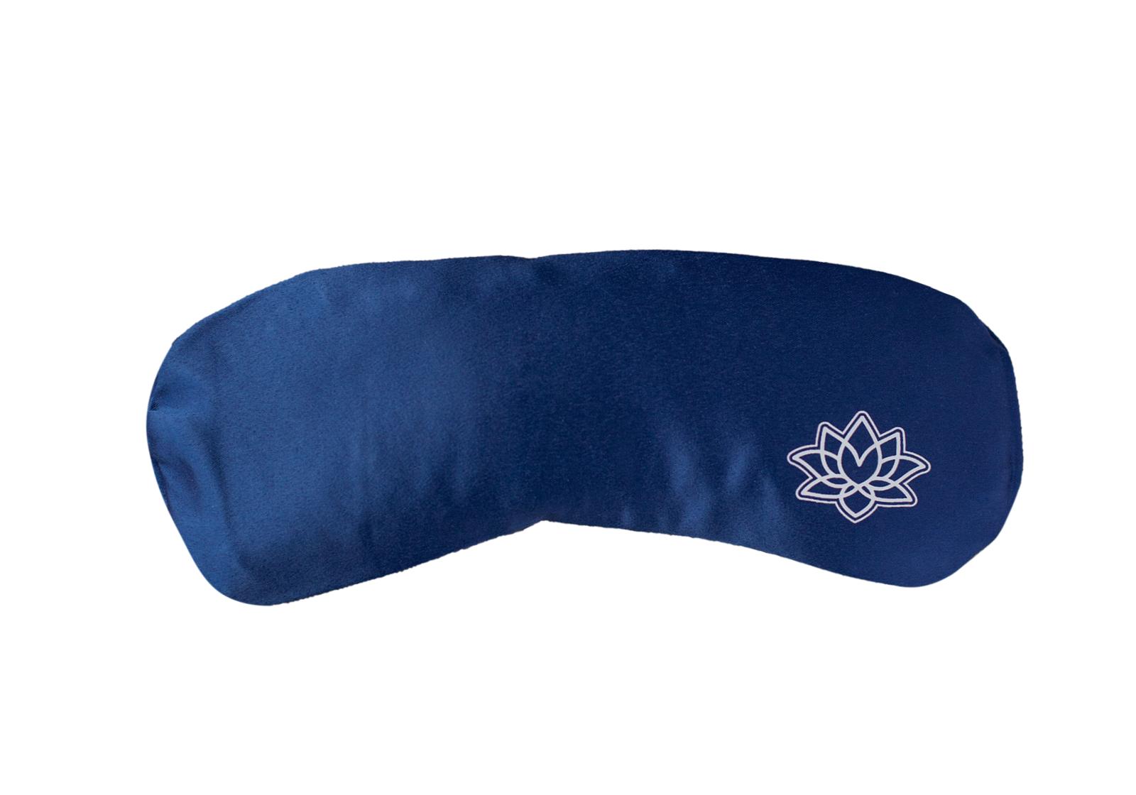 Подушка для очей Bodhi Mako-Satin з лавандою темно-синій 23х11 см