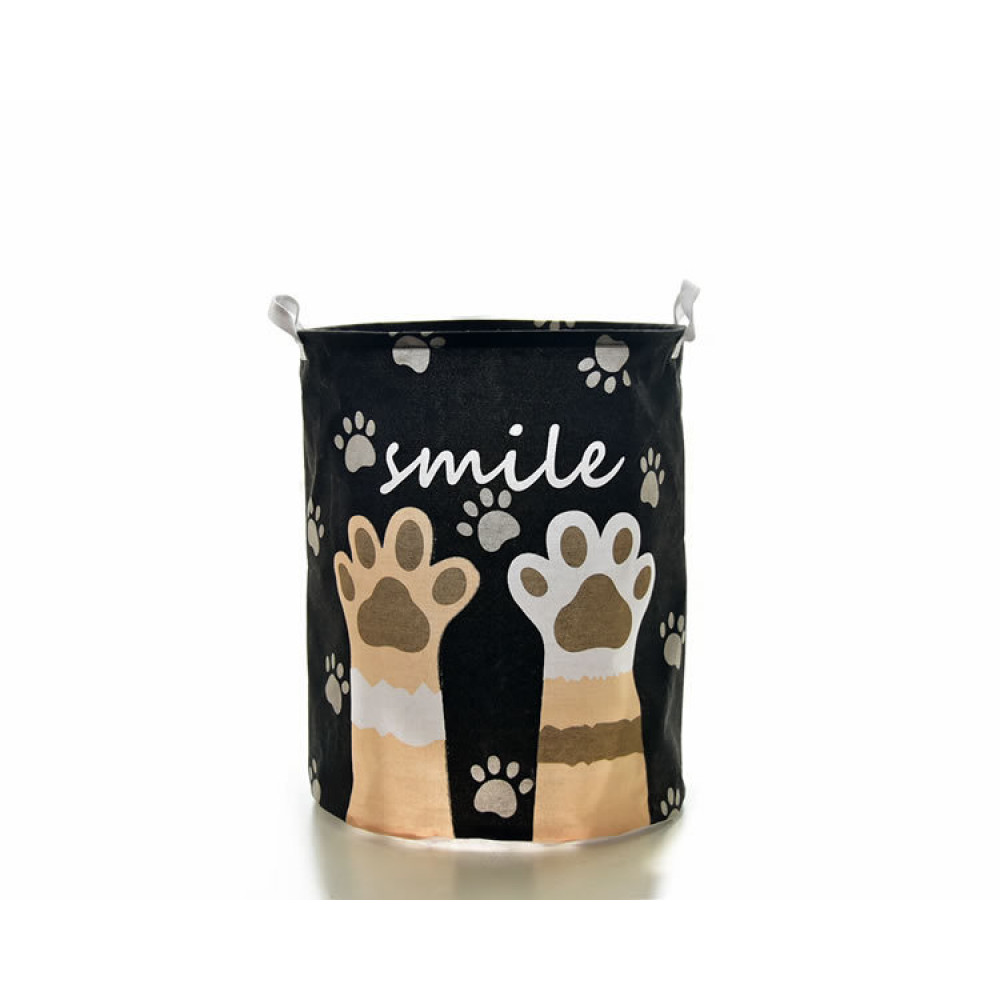 Кошик для іграшок AOLY 40х50 см Лапки Чорний