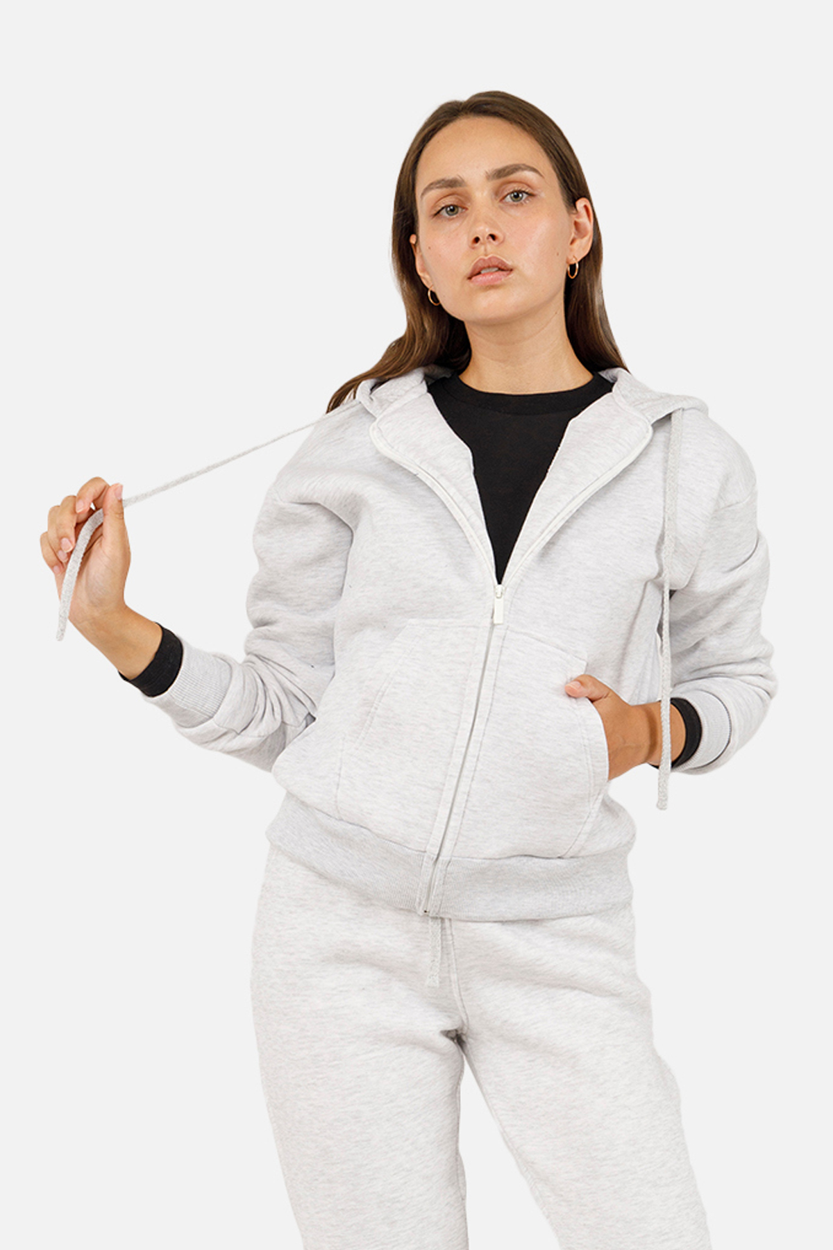 Жіноча толстовка Yuki L Світло-сірий ЦБ-00254552 (SKT001004584)