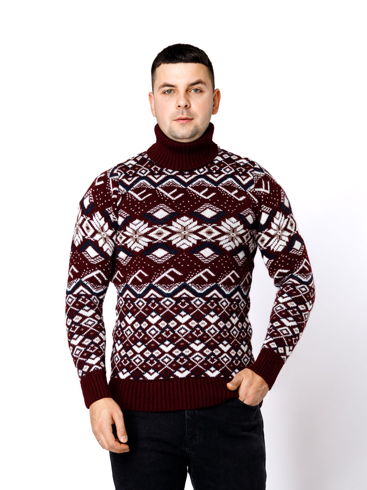 Чоловічий светр L бордовий Gerekli ЦБ-00233269