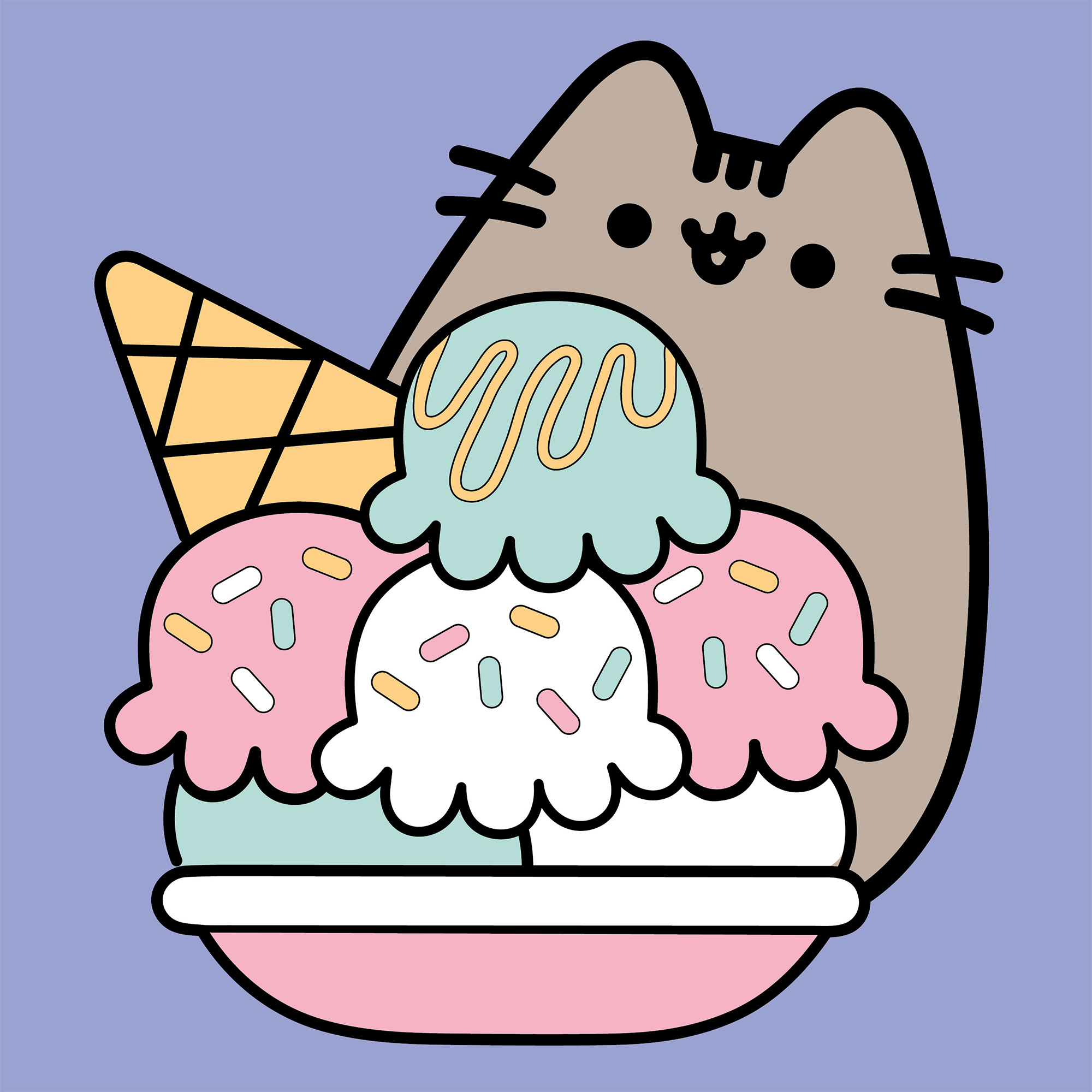 Картина за номерами Santi Пушин Морозиво 25х25 см Різнокольоровий (955013)