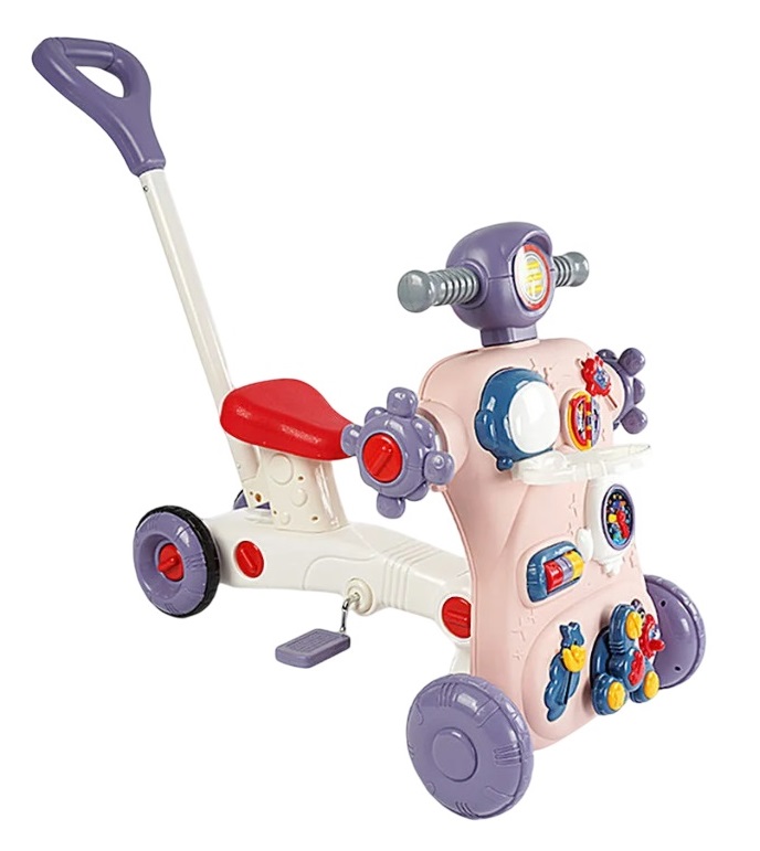 Дитяча музична каталка Yufeng 7в1 90x63x66 см Різнокольоровий (158041)