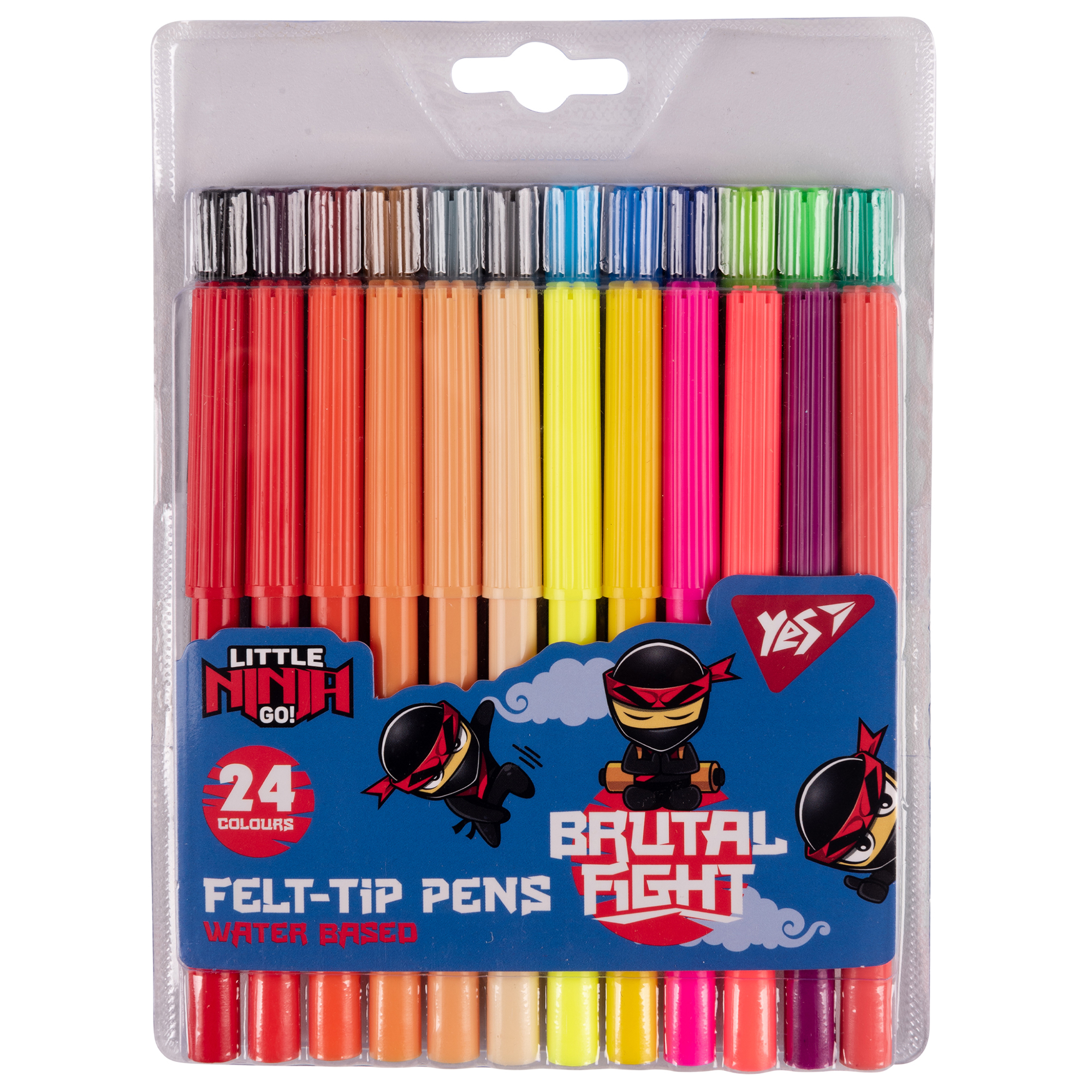 Фломастери YES Ninja 24 кольори (650563)
