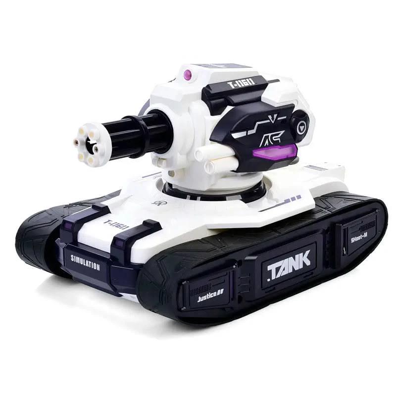 Радіокерований танк Metr+ Armoured 28 см Чорно-білий (399 D-9)