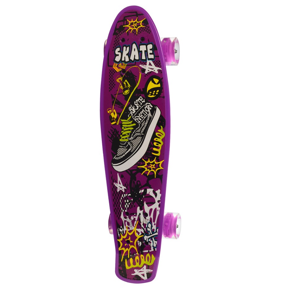Скейт пенніборд Profi 56x14 см Фіолетовий (МS-0749-58)