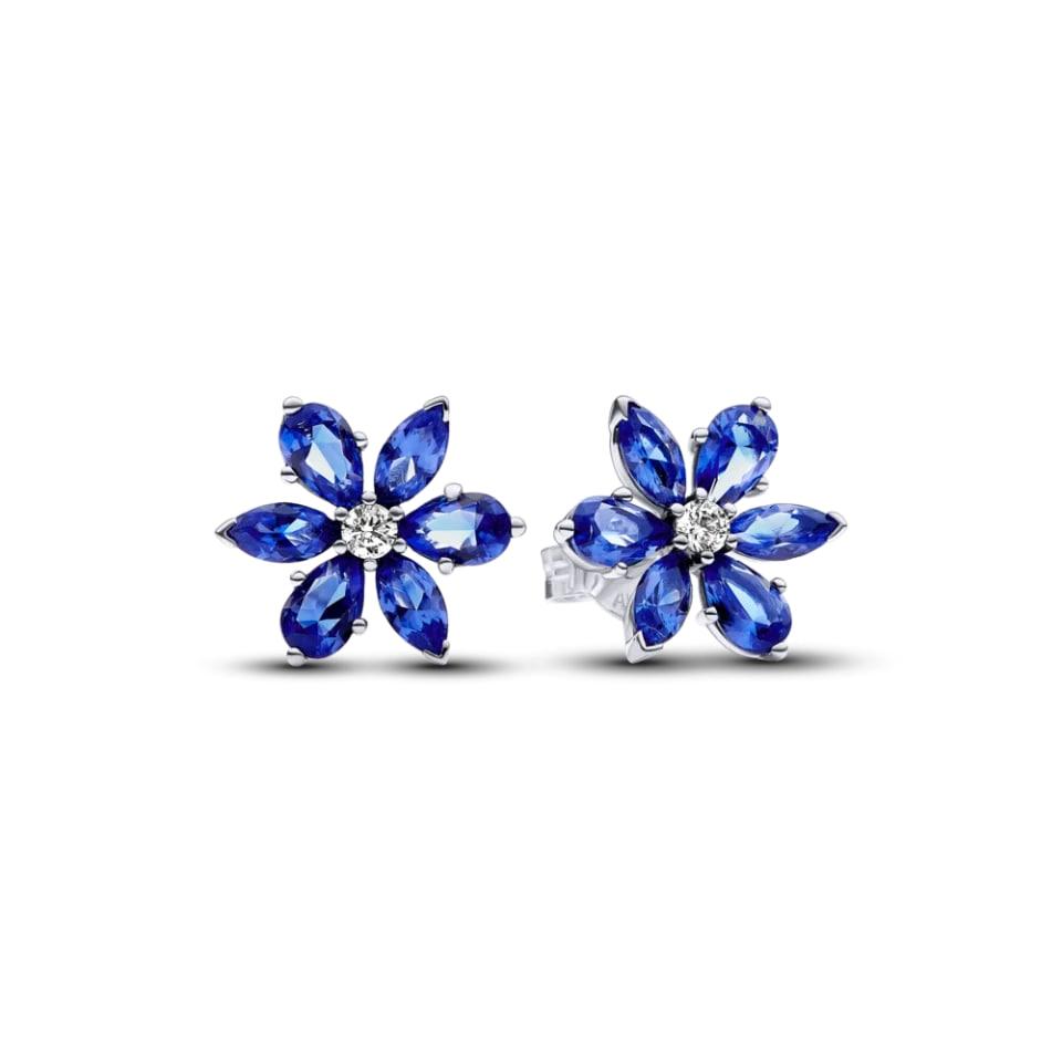 Сережки No Brand Блискучий синій гербарій 292407C01 (2558122993)