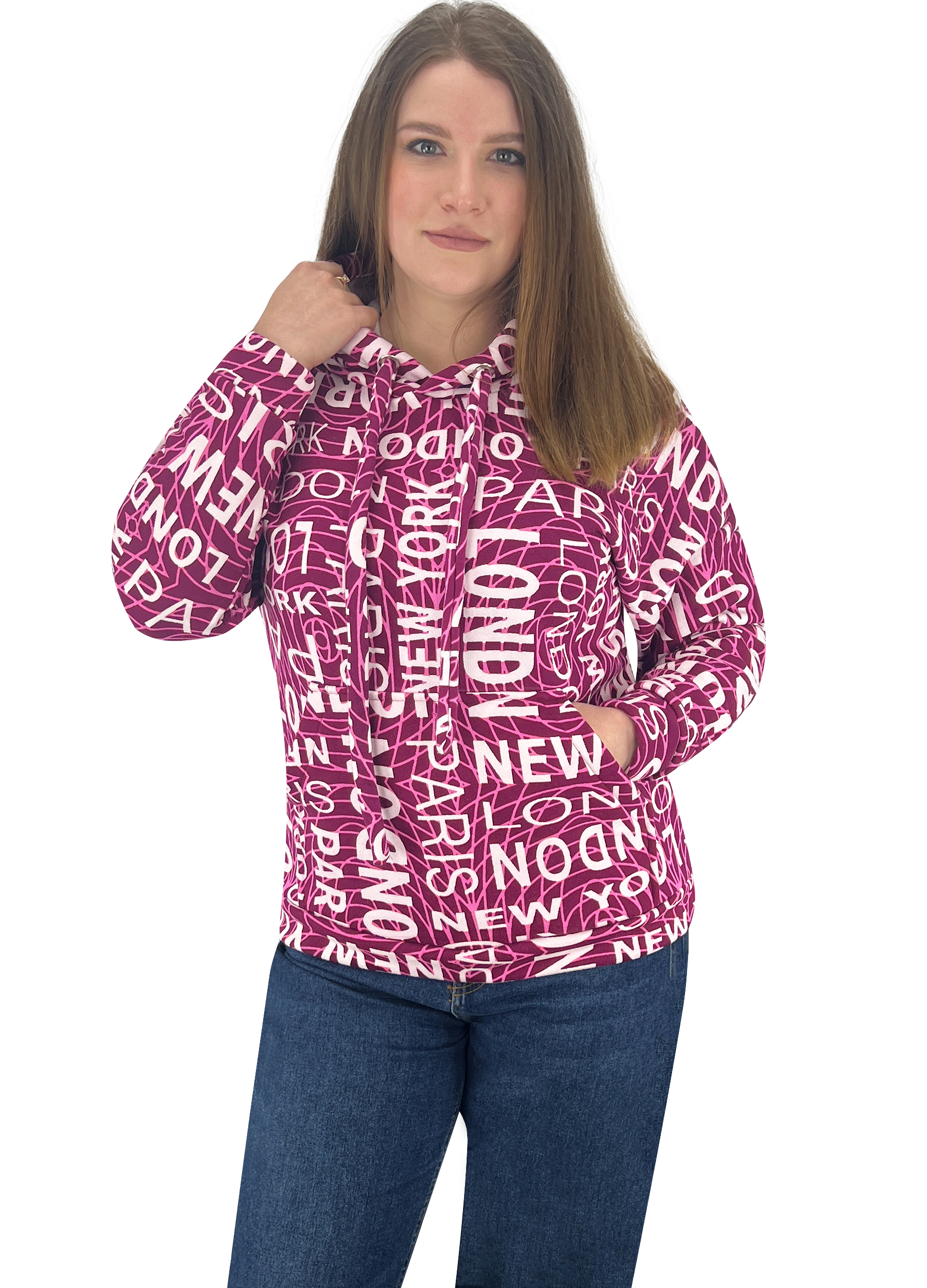 Худі жіночий Модельер 30295 42 Різнокольоровий (16162)