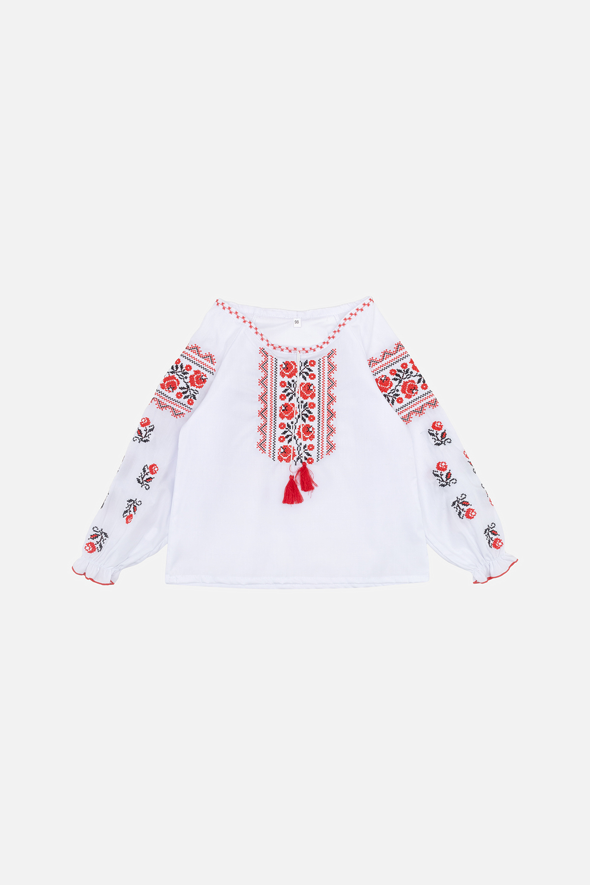 Вишиванка з довгим рукавом для дівчинки Brands 110 Білий ЦБ-00246415 (SKT000984494)