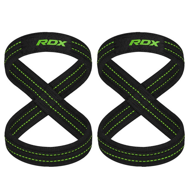 Силові ремені RDX Gym Lifting 8 Figure Straps Army Green S