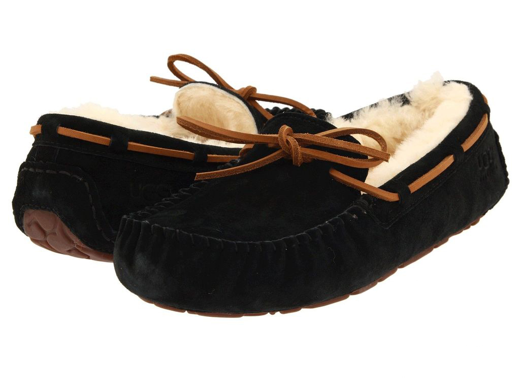 UGG DAKOTA SLIPPER Black -7 UGG Чорний 38 (7) Жіночий Замша (UGG7_38)