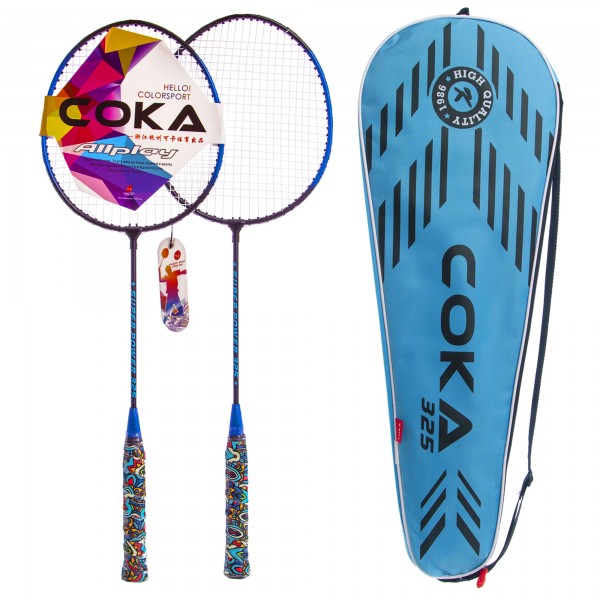 Набір для бадмінтону 2 ракетки в чохлі YONEX YY-1308 Blue (SK00102)