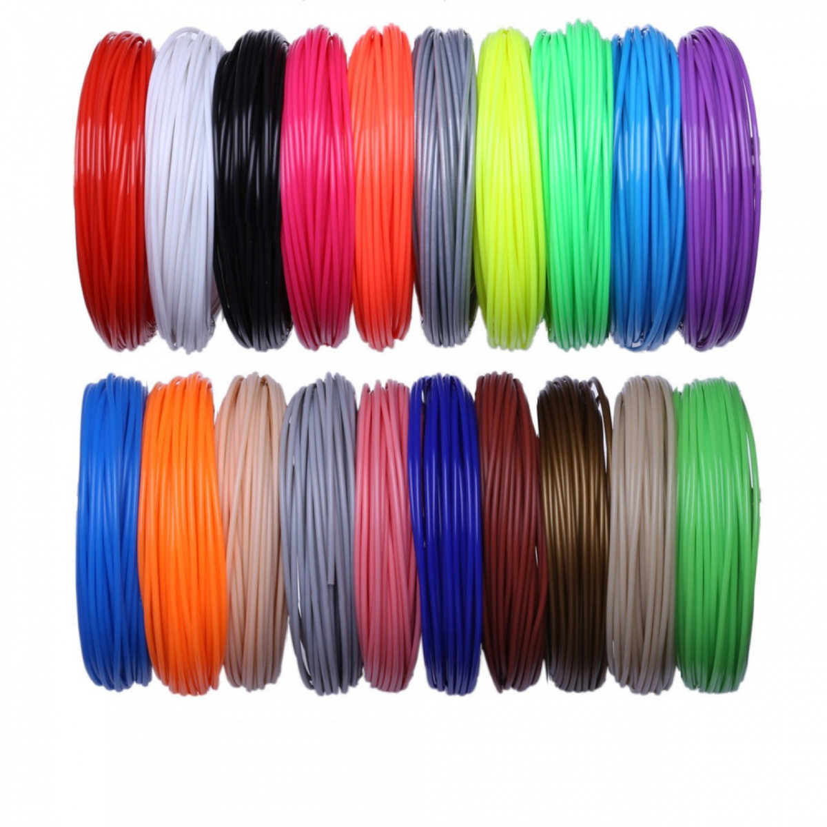 Пластик PLA для 3D Pen WM001 20 кольорів по 10 м (tdd025-hbr)