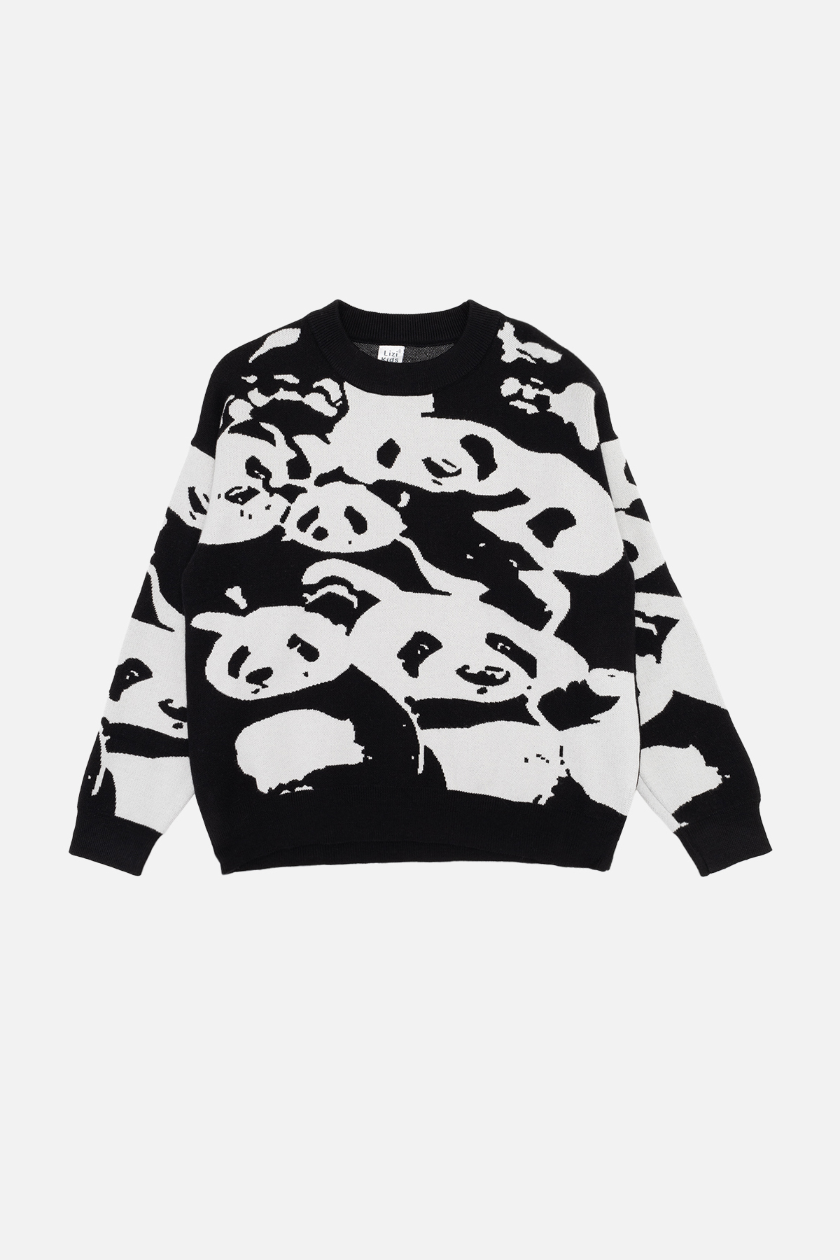 Джемпер для хлопчика Lizi Kids 134 см Чорно-білий ЦБ-00258731 (SKT001017593)