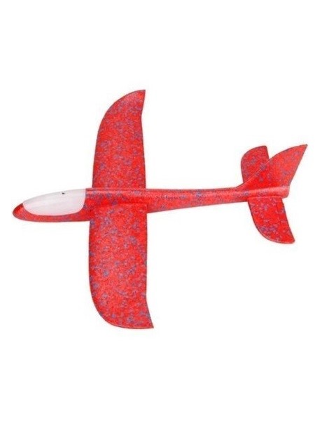 Літак планер метальний UTM Red 48 см з кабіною що світиться (45402R)