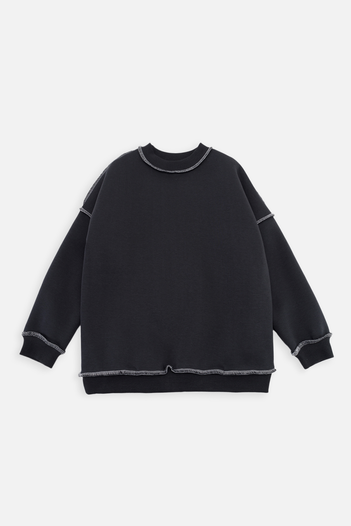 Світшот для дівчинки Yuki 140 см Графітовий ЦБ-00261371