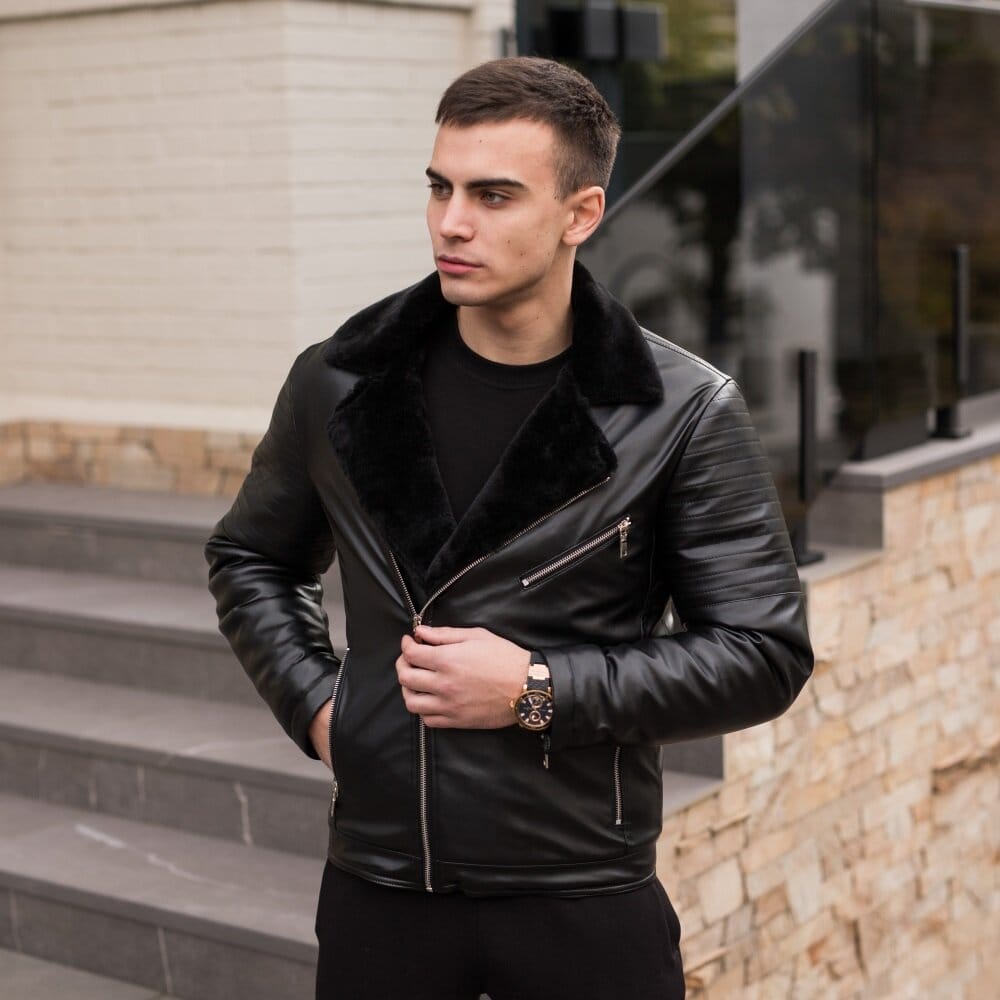 Чоловіча зимова дублянка Pobedov Winter Jacket V6 140281 XXL Чорний (00000000404)