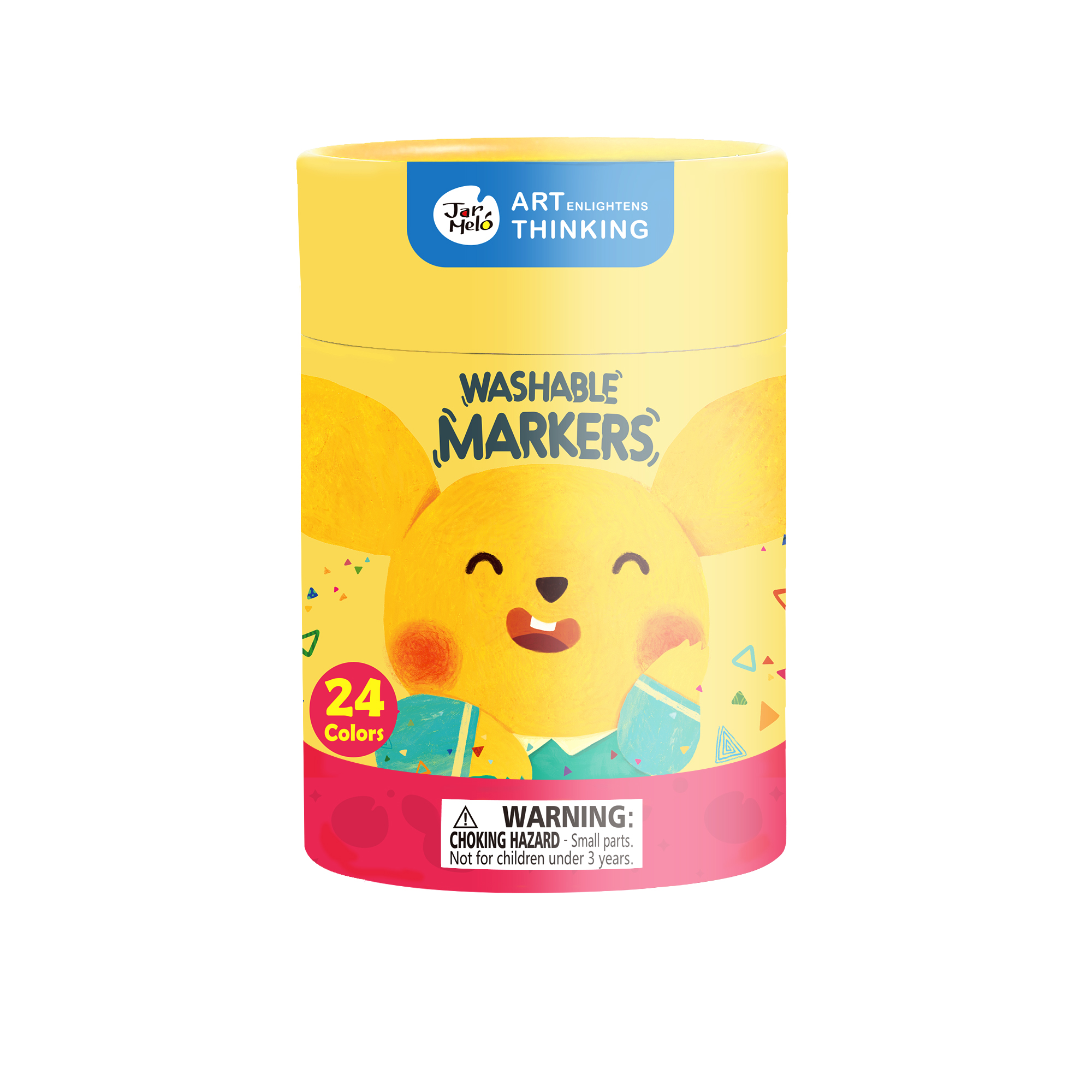 Маркери, що змиваються Jar Melo-Baby Roo 24 кольори в тубусі (JA90497)