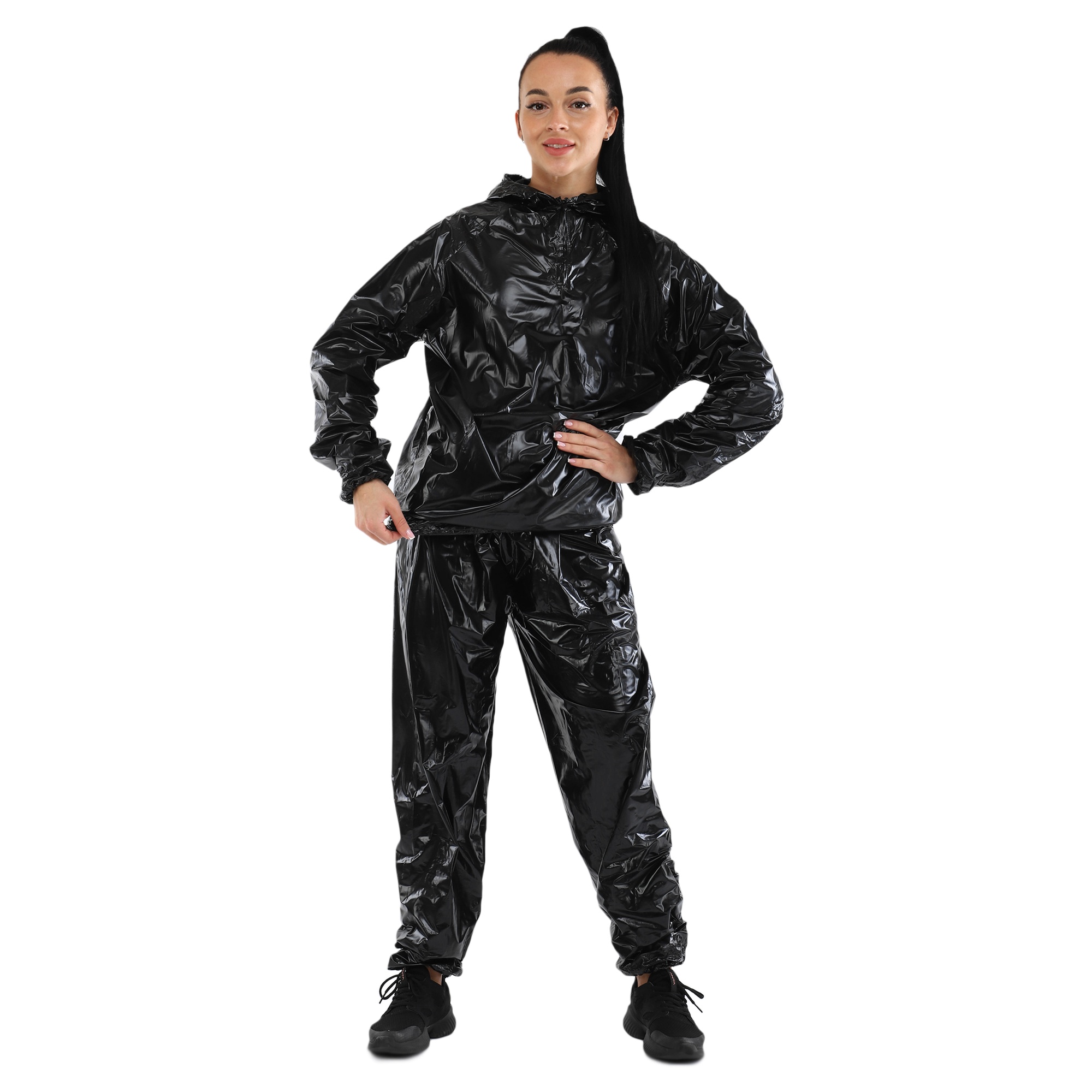 Костюм-сауна для схуднення Zelart FI-9653 2XL/50-54 Чорний