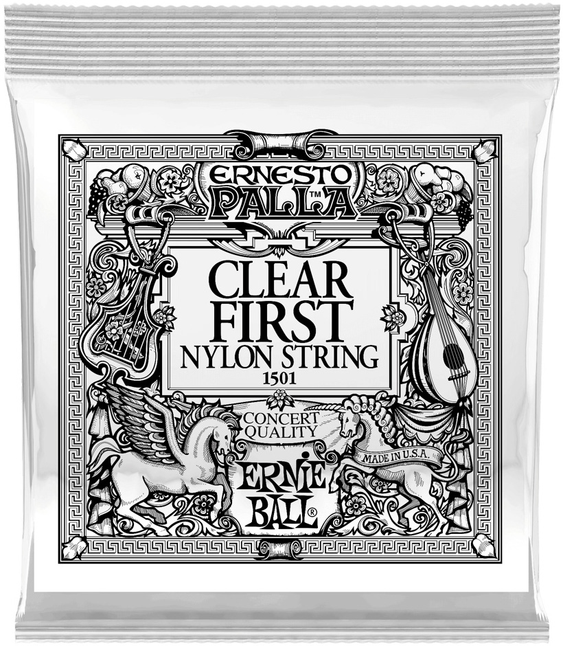 Струна Ernie Ball 1501 Clear 1st Ernesto Palla Nylon Classical String .028