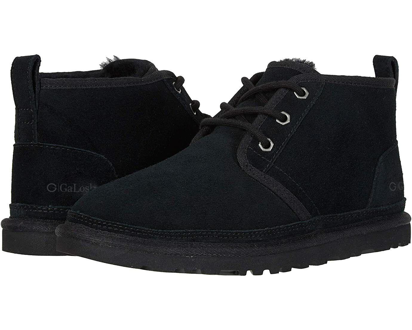 Короткі Чоловічі Угі CORD by GaLosha на шнурівці Чорний 43 Осінь-Зима (4212)