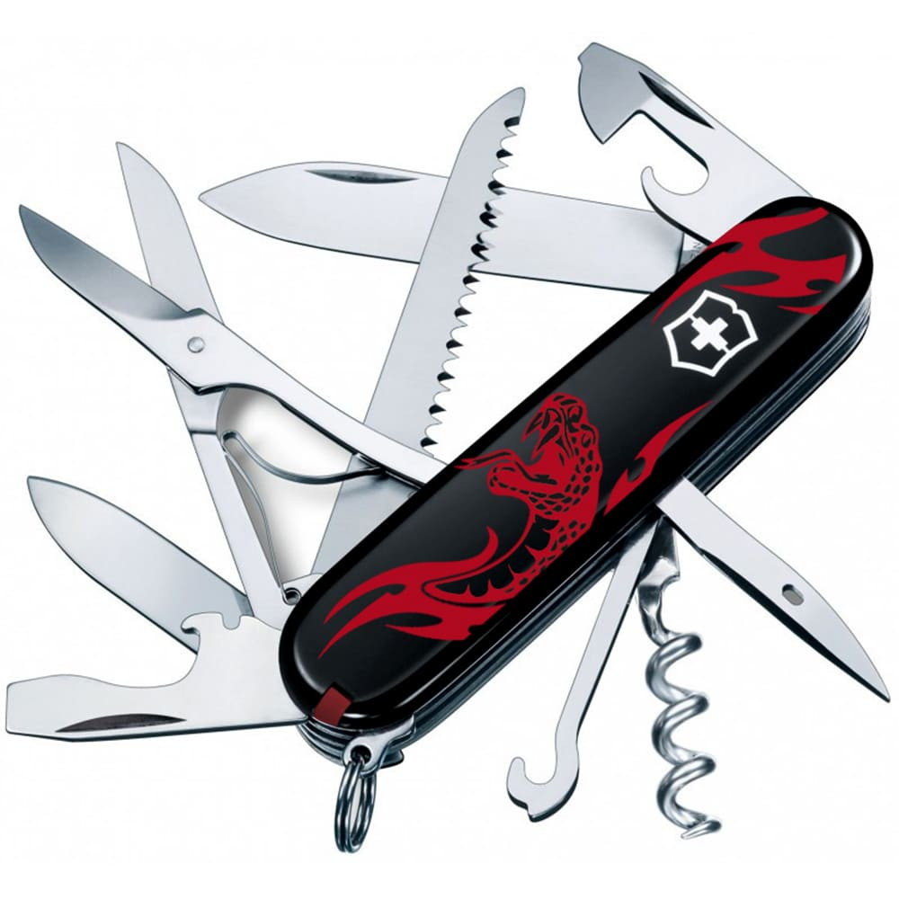 Складаний ніж Victorinox Huntsman Zodiac Вражаюча змія 91 мм Різнокольоровий (1.3713.3_Z4351u)