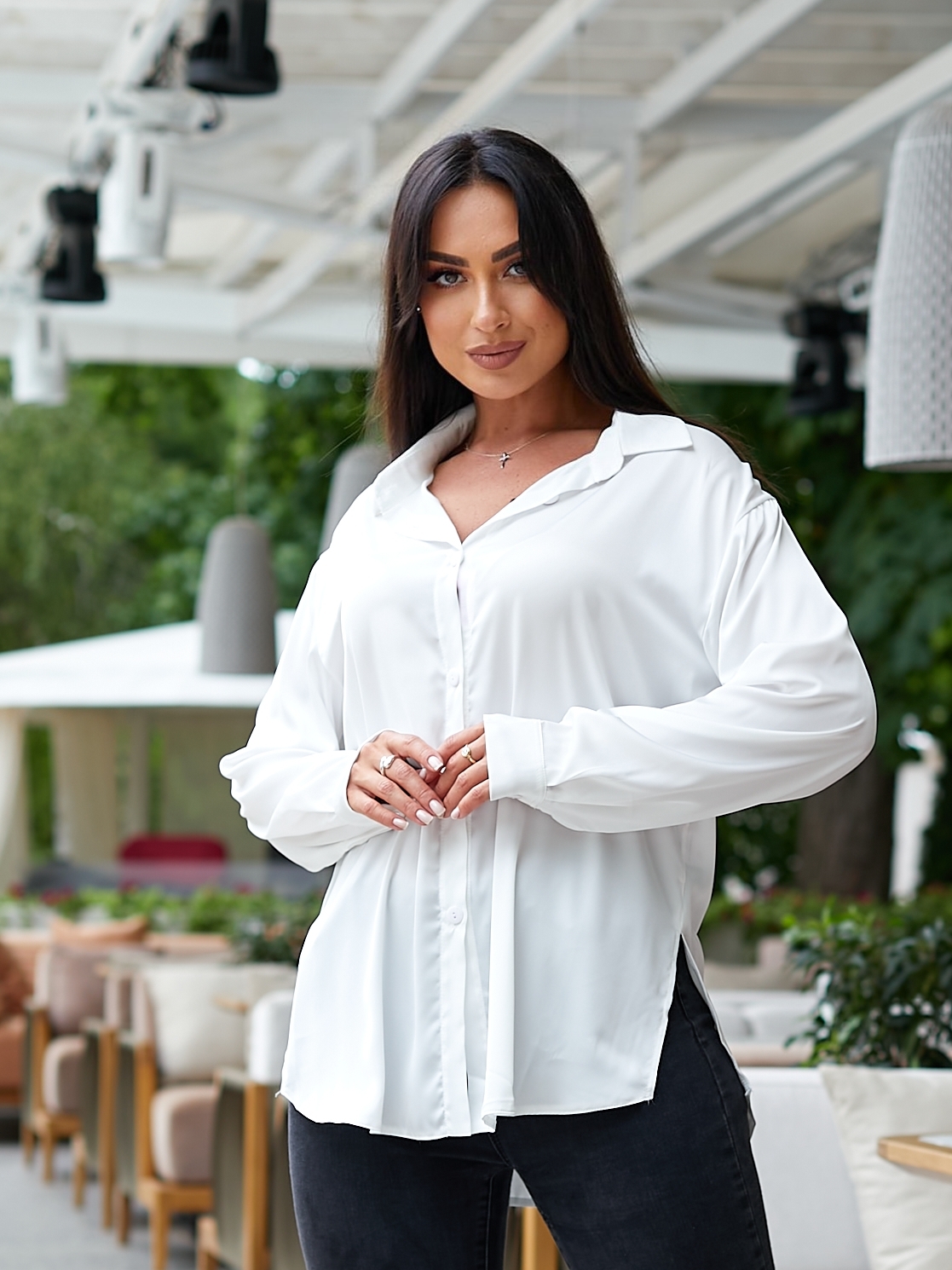 Блузка PEONY Марми 60-62 Білий (2303231-60-62:2)