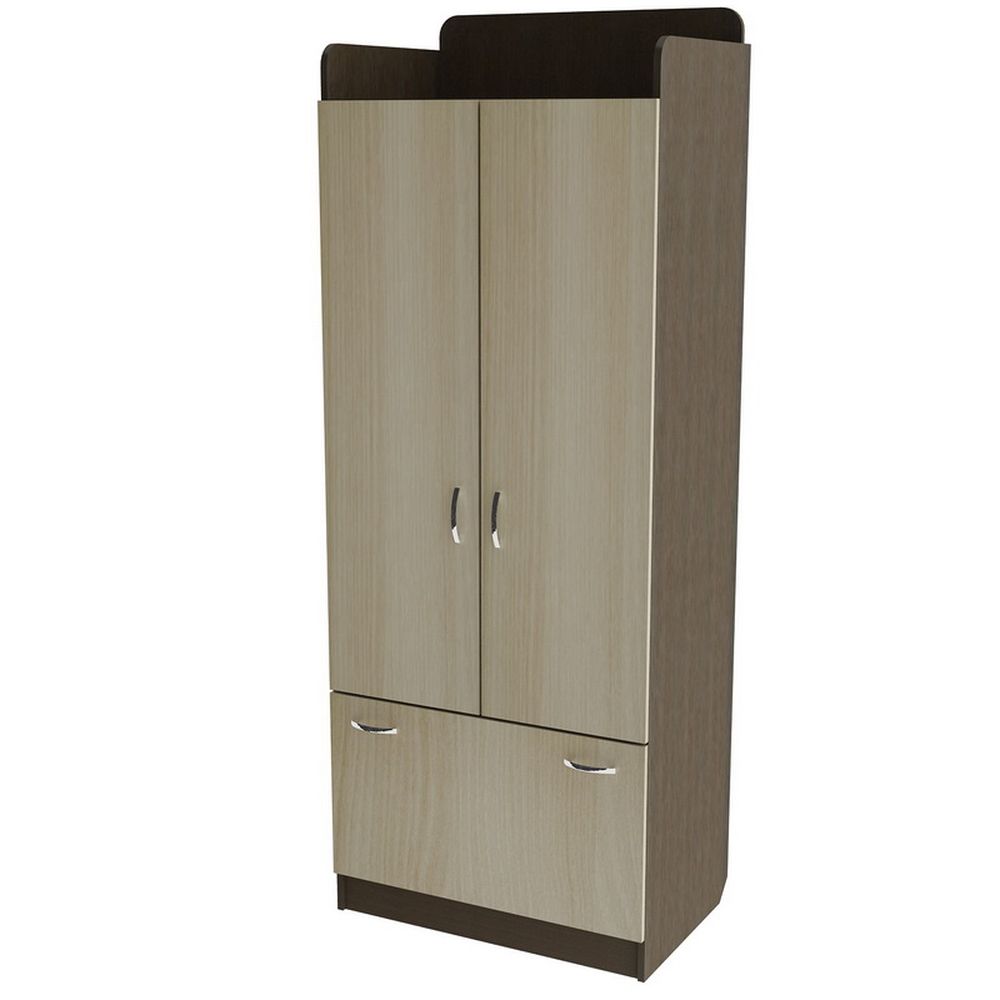 Дитяча шафа Тиса Мебель ШО-2 Венге Дуб молочний 2050x520x800 мм