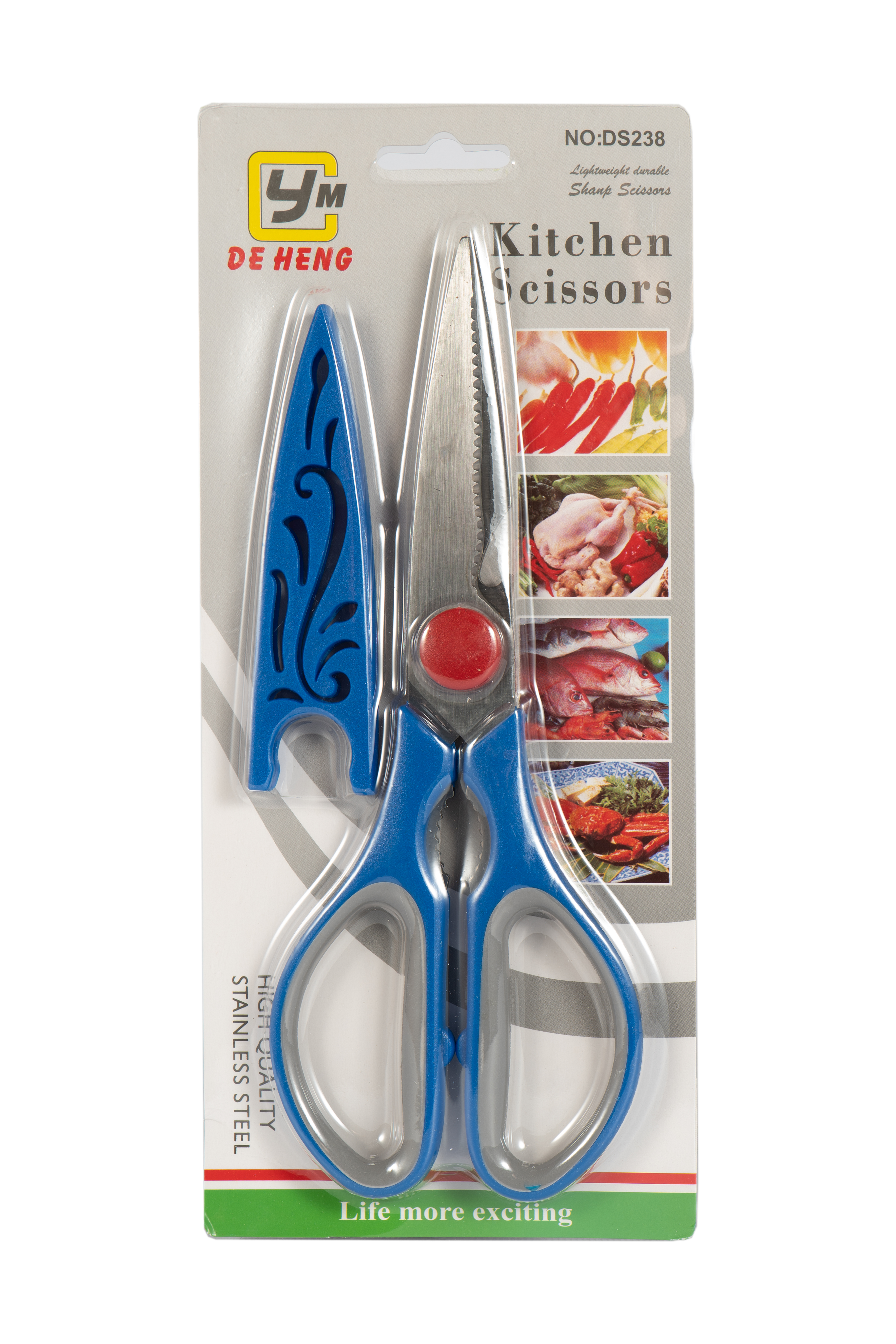 Ножиці кухонні 21 см Kornel Сині