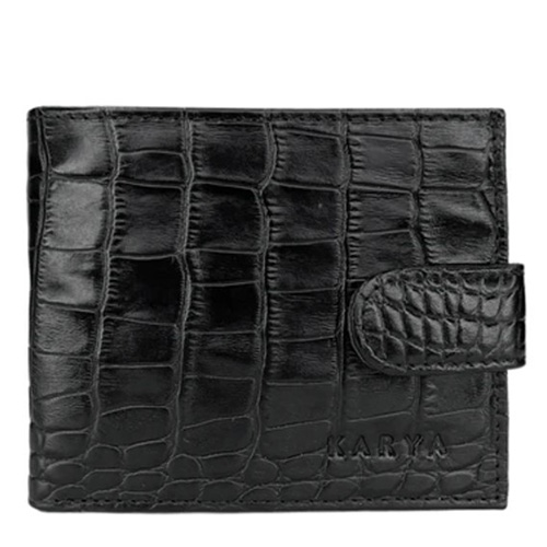 Портмоне чоловіче шкіряне Karya 0980-53 11,5х1х9 см Чорний (hub_0i15ta_80163)