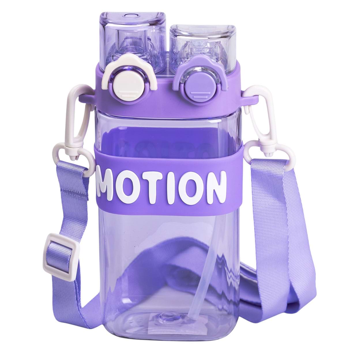 Пляшка для води з подвійним відкриванням YIWU Motion 550 мл Фіолетовий (HP-14-49V)