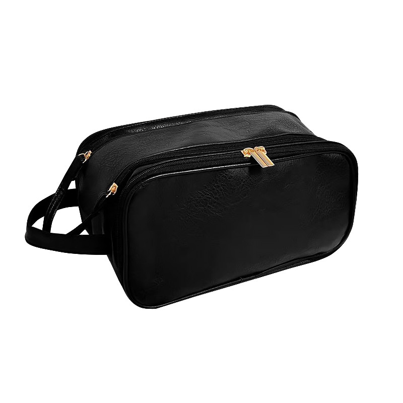 Жіноча косметичка Lesko BK-HZB-07 28х16х17 см Black 12899-82832