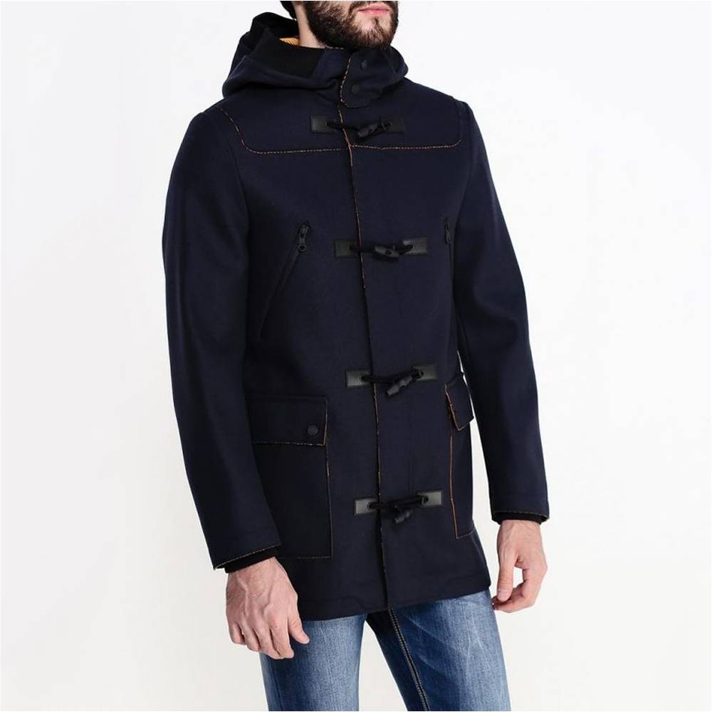 Пальто чоловіче Geox DK NAVY/LT CARROT 48 Синій (M5415DDNVLC)