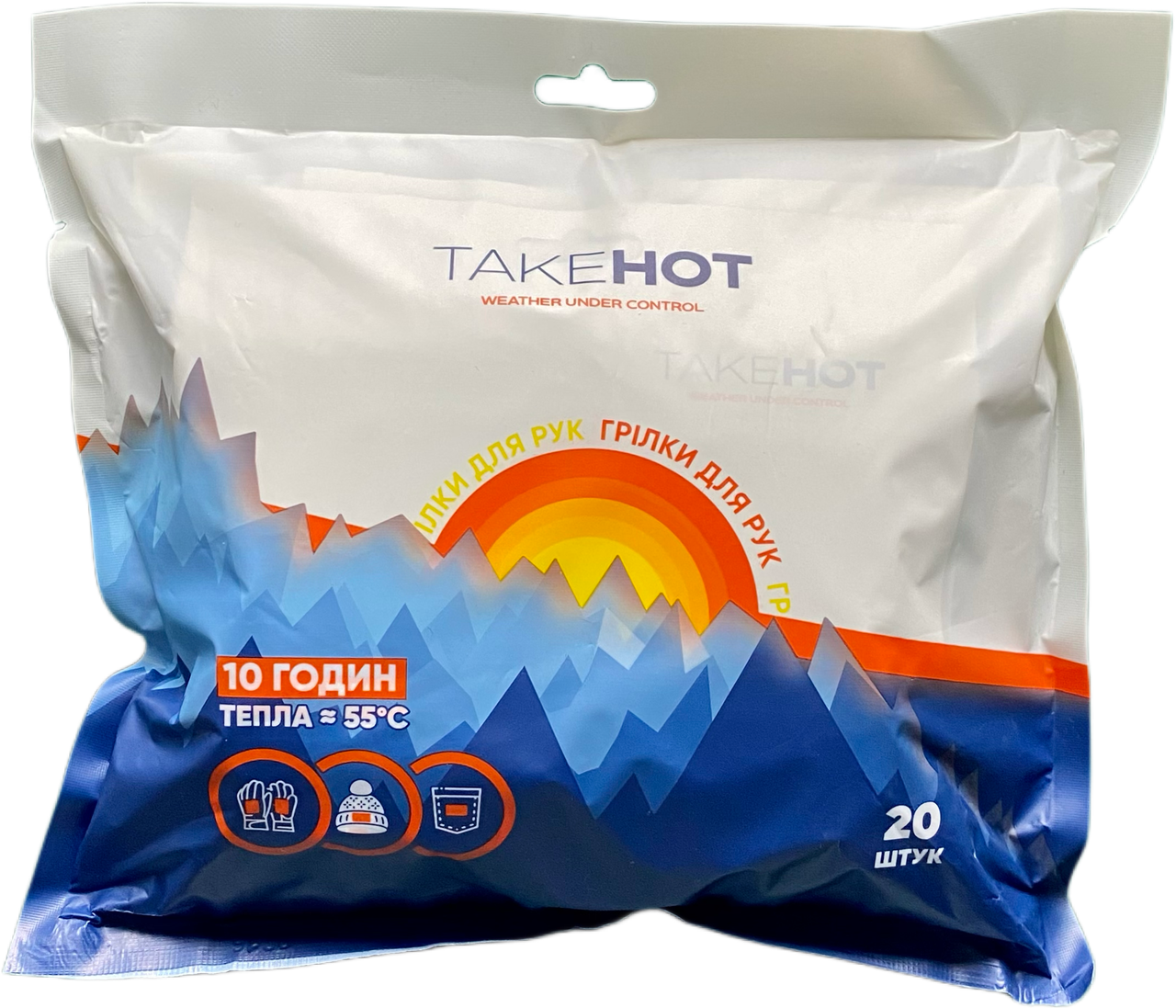 Грілка хімічна для рук TakeHOT 20 шт (2400631105)