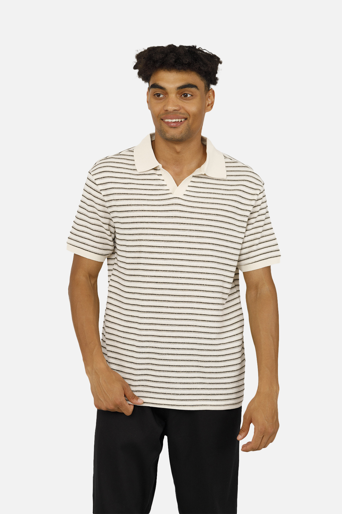 Чоловіча футболка поло Hector S Молочний ЦБ-00258055 (SKT001015260)