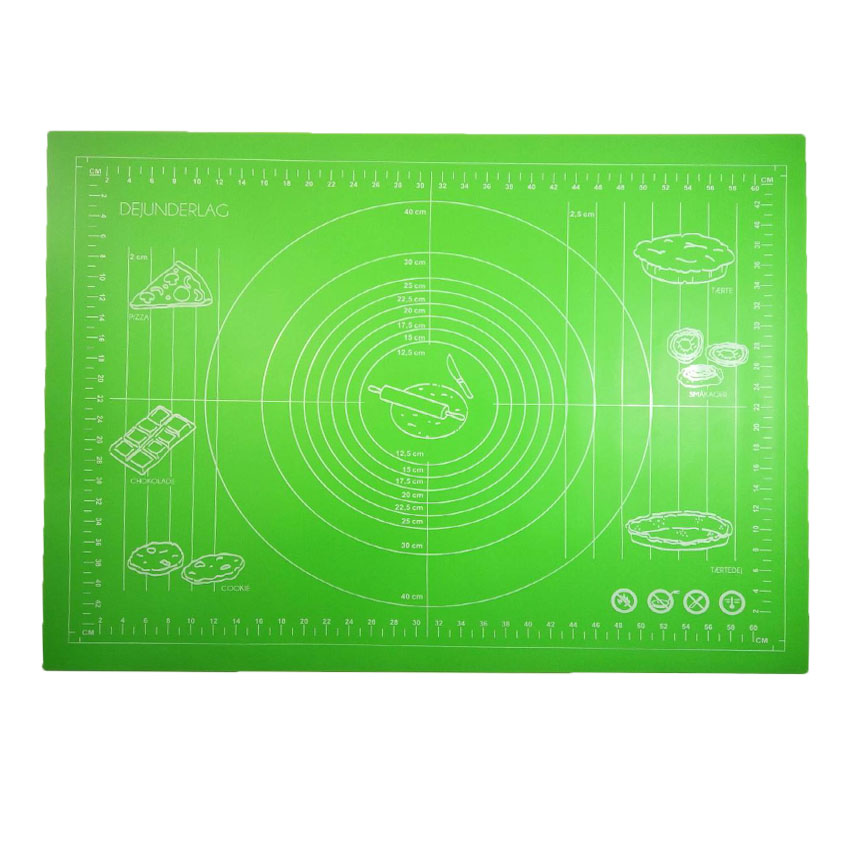 Силіконовий килимок Genes 68х51,5 см для розкочування тіста салатовий