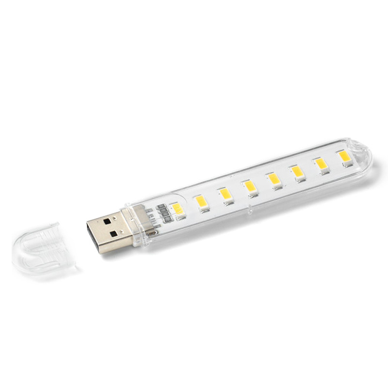 Лампа світлодіодна USB Lesko H1926-8 LED Холодне світло