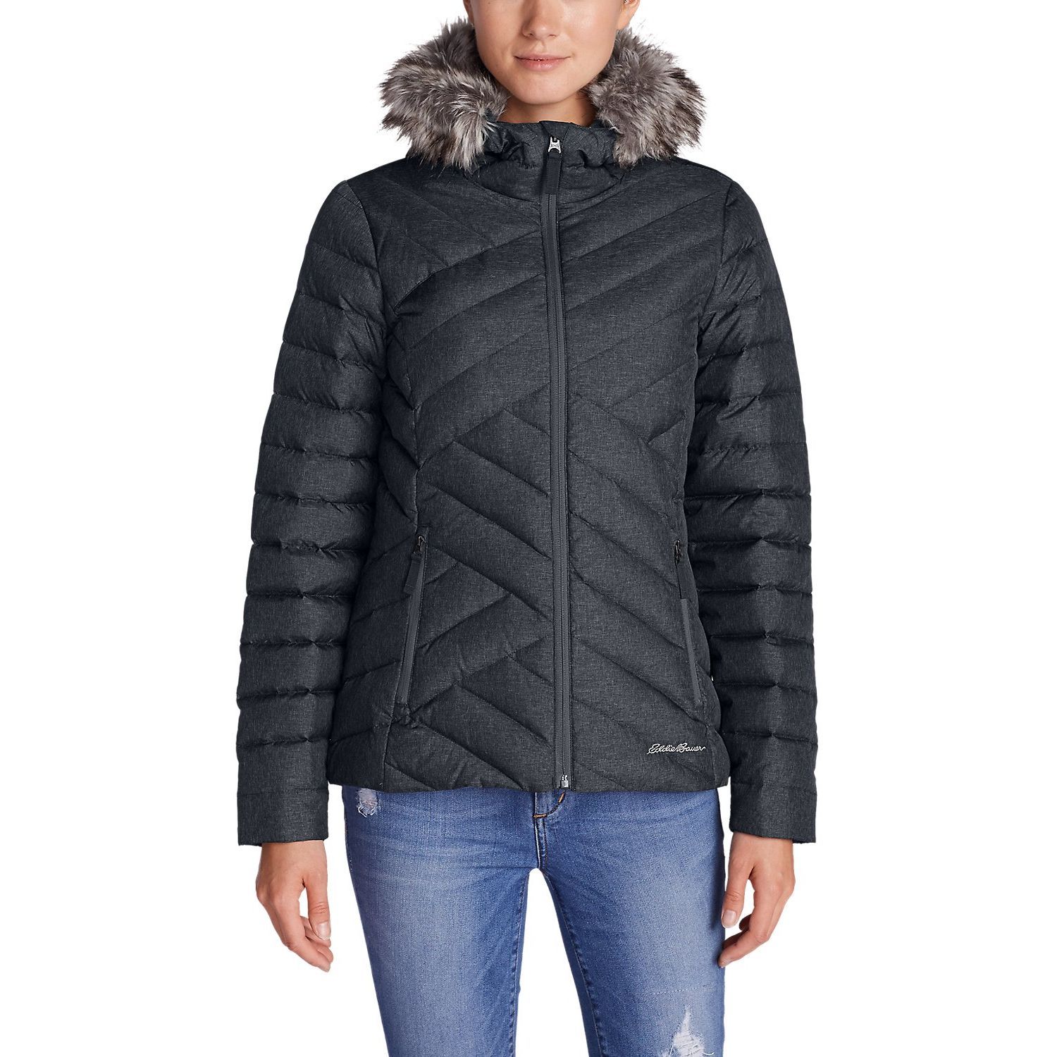 Куртка Eddie Bauer Womens Slate Mountain Down Jacket DK CHARCOAL
HTR XS Сірий (4177DCH)
