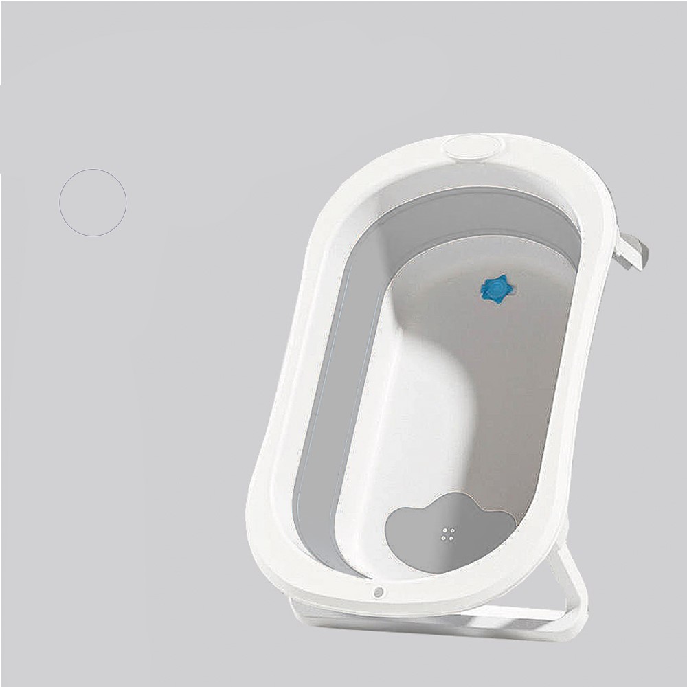 Дитяча ванночка для купання No Brand A1 EB-211 Біло-сіра