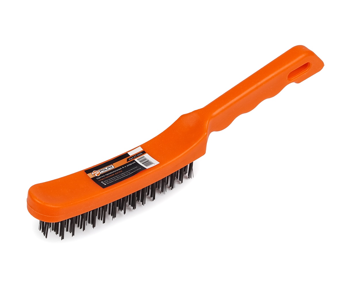 Щітка по металу ручна Polax 4 рядна (27-005)