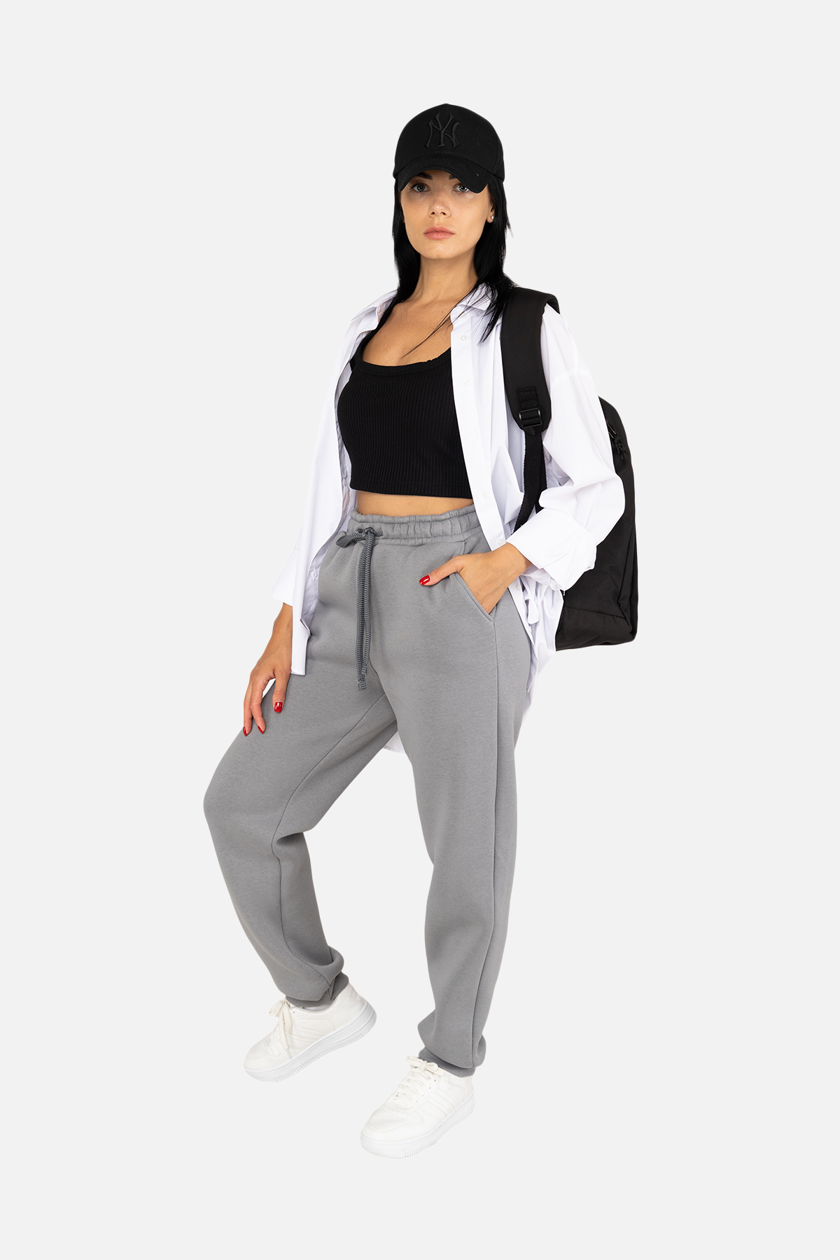 Жіночі спортивні штани Yuki XL Світло-сірий ЦБ-00254566 (SKT001004641)