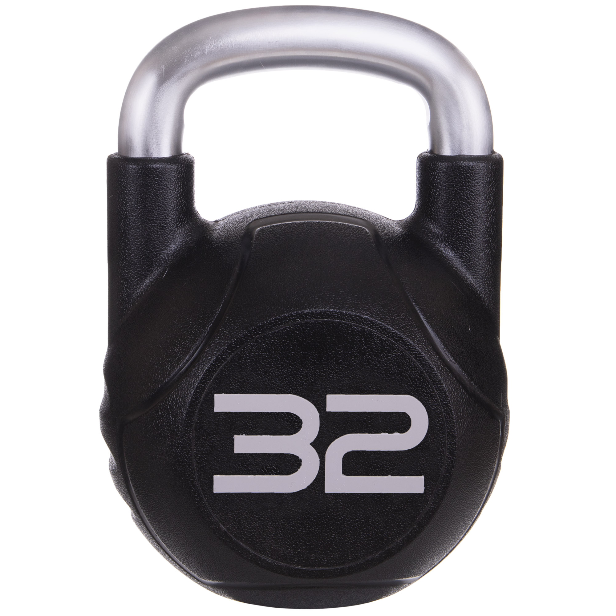 Гиря PU з хромованою ручкою Кросфіт Zelart TA-2681-32 32кг