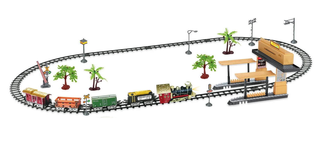 Залізничні пригоди WToys 58х8х52 см Різнокольоровий (164182)