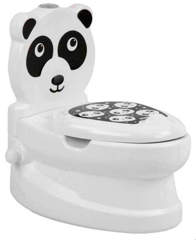 Дитячий горщик унітаз Pilsan Панда 25 х 40 х 40 см White and Black (104231)