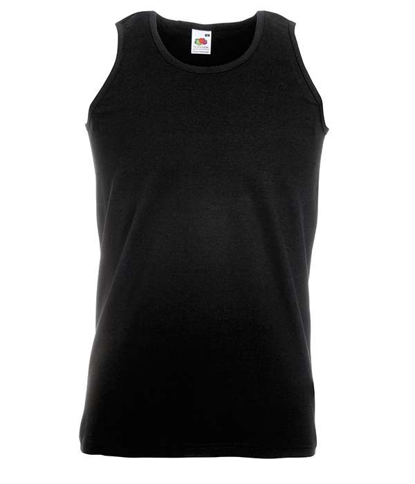Майка Fruit of the loom Athletic vest S Чорний (61-098-0)