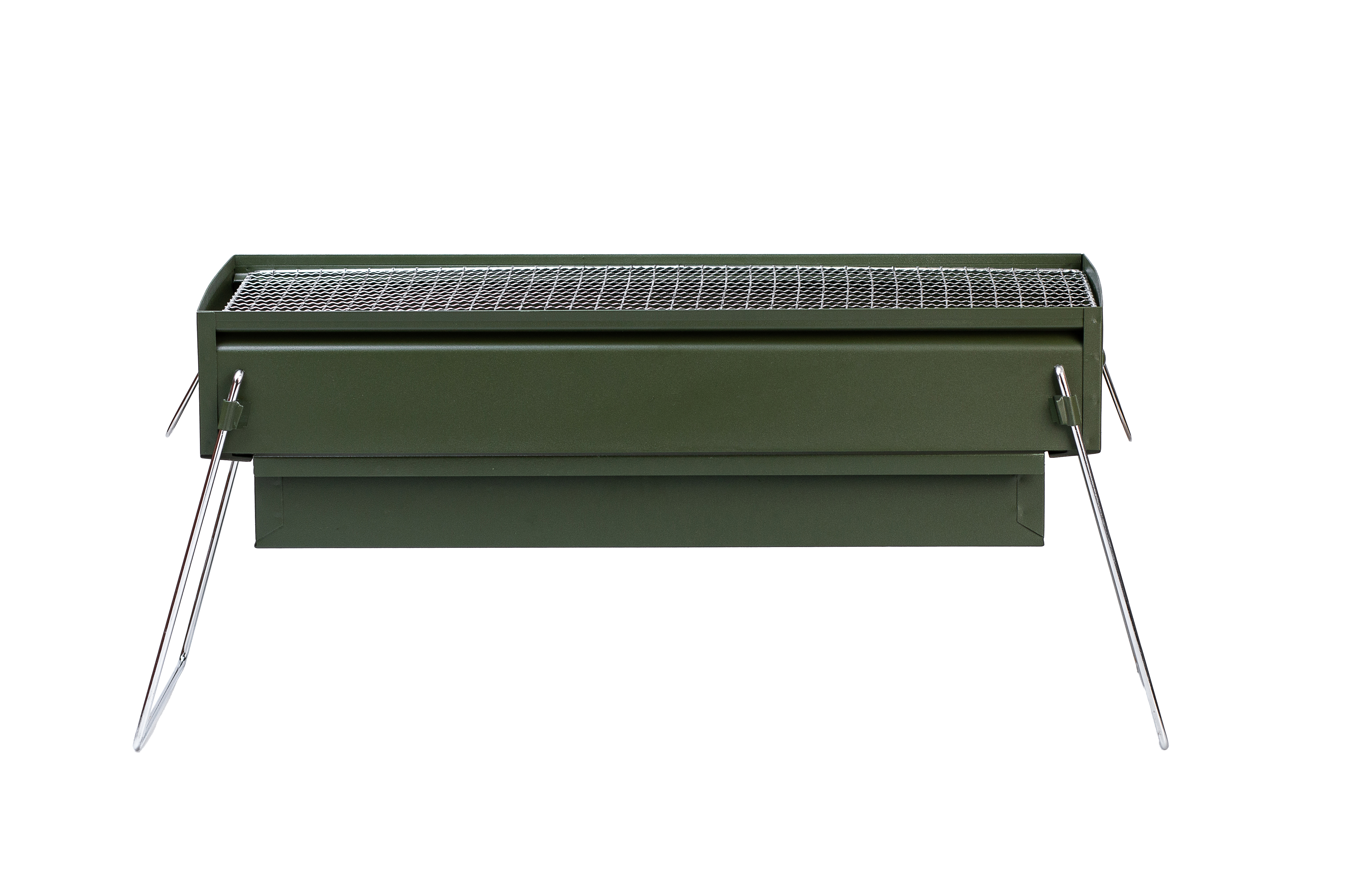 Мангал портативний складаний переносний TS Kitchen з хромованою решіткою (HP461GR)