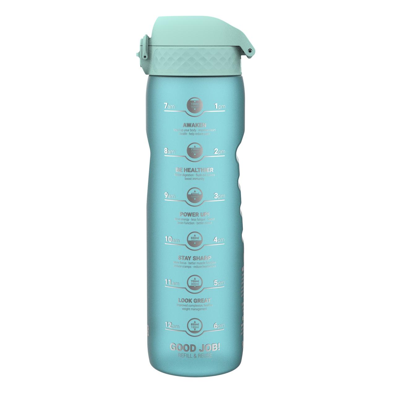 Пляшка для води ION8 BPA Free Times To Drink 1 л Sonic Blue (I8RF1000PBMOT2)